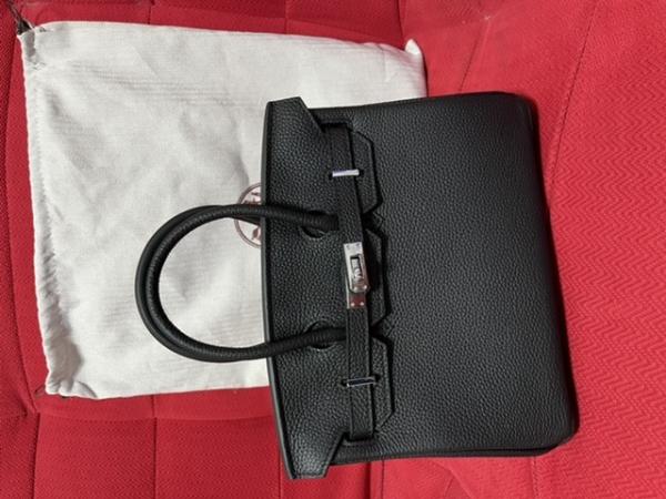 即発【エルメス】Birkin25コピー ブラック SV金具 Y刻 トゴPK01
