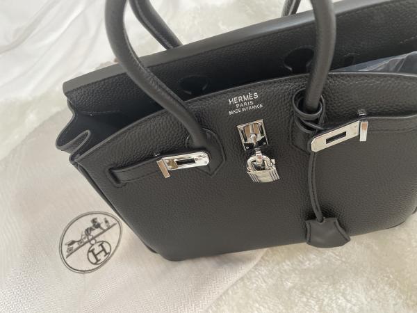 即発【エルメス】Birkin25コピー ブラック SV金具 Y刻 トゴPK01