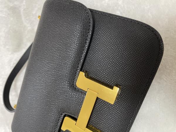 《入手困難★》エルメス コンスタンス コピー ミニ 18cm 黒 PG金具 21122903