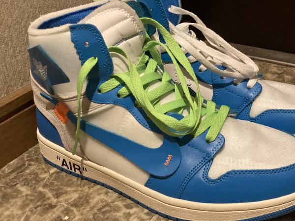 【ナイキ コピー】US14 32cm OFF-WHITE x Air Jordan 1 Powder Blue 20030301 青