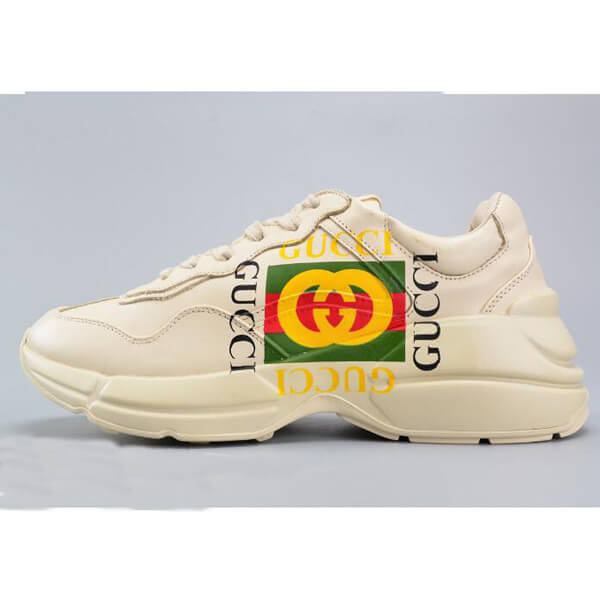 グッチ スーパーコピー ★ビンテージロゴレザースニーカーSNEAKER 17　パロディ 8041402