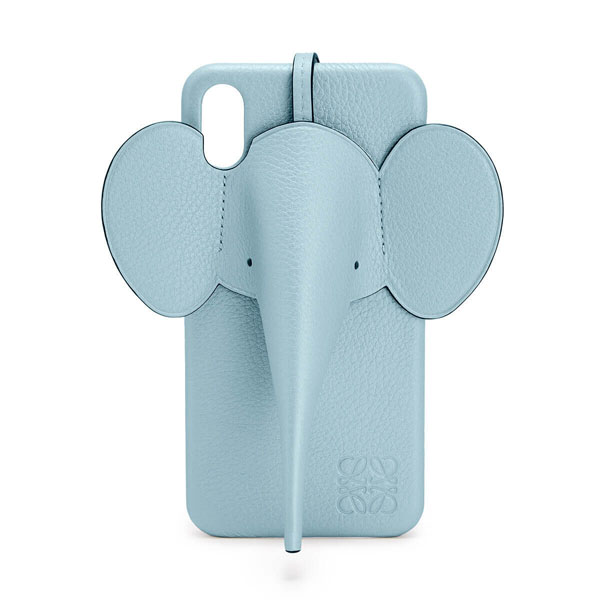【ロエベ iPhoneケース コピー】エレファント Elephant 水色 偽物