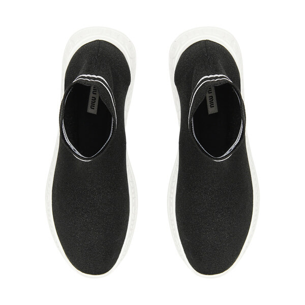 ミュウミュウ スニーカー 偽物 logo sock sneakers201113BA121