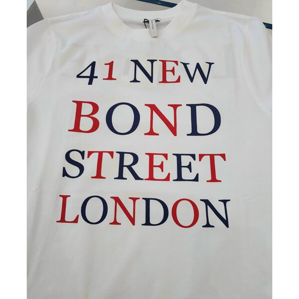 【ロエベ】BOND STREET ＆ロエベ Tシャツ コピー ロゴプリントコットンTシャツ S6199724CR