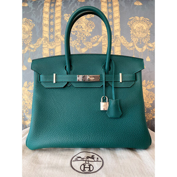 エルメス 超入手困難 Birkin バーキン30コピー Togo 上品 マラカイトPK04