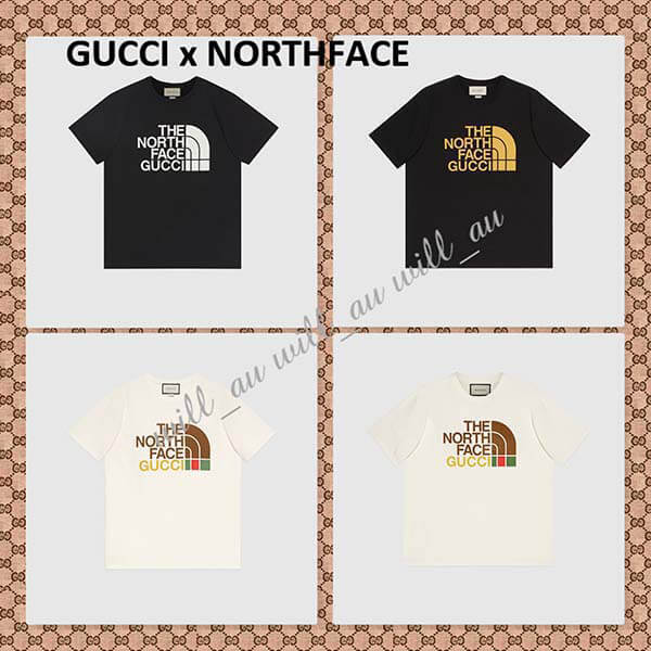 グッチ x ノースフェイスコラボ★Tシャツ
