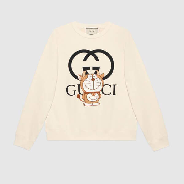 【グッチ 】DORAEMON x グッチ コットン スウェットシャツ212501