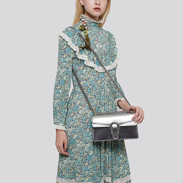 VIP価格【グッチ】スーパーコピー Liberty floral クレープ マキシ ドレス 638700 ZAF0D 4532