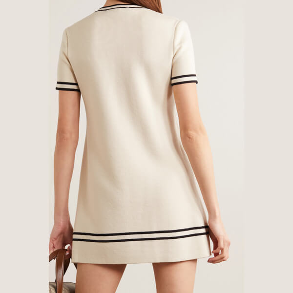∞∞ グッチ ∞∞ 偽物 Horsebit wool-jacquard mini ウールドレス☆ 650387 XKBNZ 9087