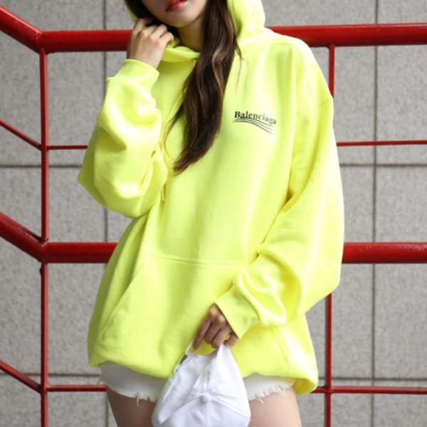 バレンシアガ☆21SS 新作 スーパーコピー WAVEロゴ パーカー YELLOW 21033015
