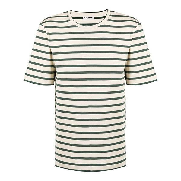 【ジルサンダー Tシャツ コピー】ストライプ コットン Tシャツ 21061122