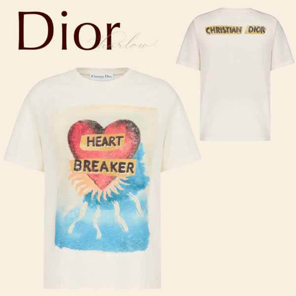 ディオール トップス Tシャツ コピー 半袖 コットン リネン 男女 プレタ 新作 21071002