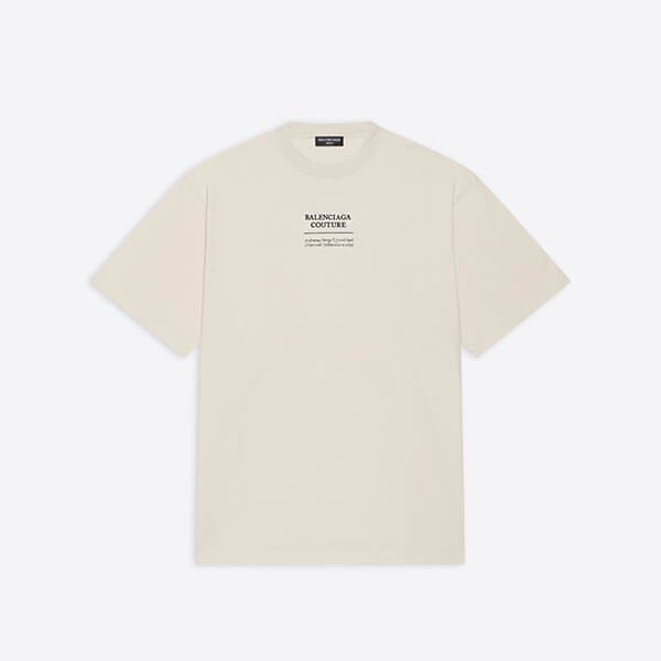 バレンシアガ Tシャツ 偽物★メンズクチュールボクシーTシャツ 651795TJV901070