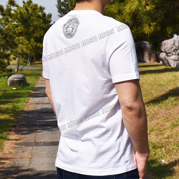 ヴェルサーチェ ロゴTシャツ 偽物★バックメデューサ 21072934
