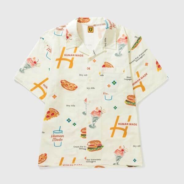 ☆超人気☆ヒューマンメイド 偽物 JUNK FOOD ALOHA SHIRT アロハシャツ 21073008