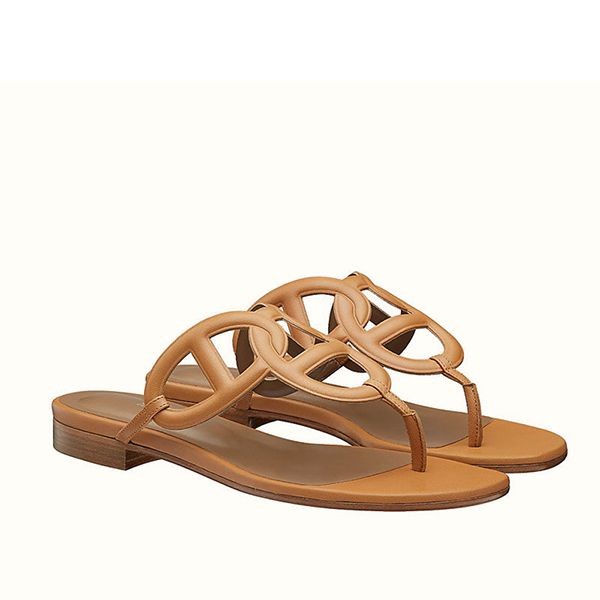 エルメス 円高還元 完売間近 Beach ビーチ レザーサンダルH202182Z