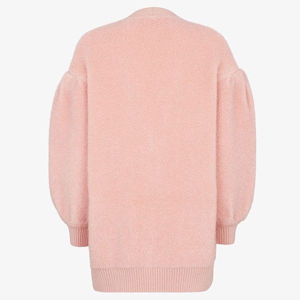 【フェンディ 】FF モチーフ★2021 パフスリーブ カーディガン偽物 Pink21110203