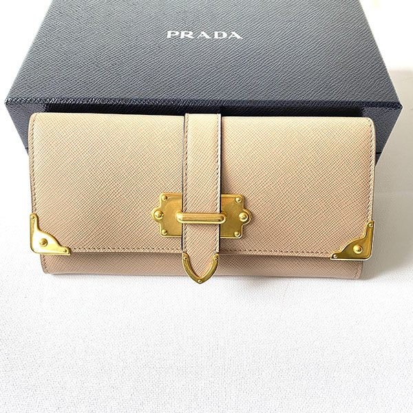 プラダ Saffiano 長財布 偽物 カードケース付き☆即発 1MH132