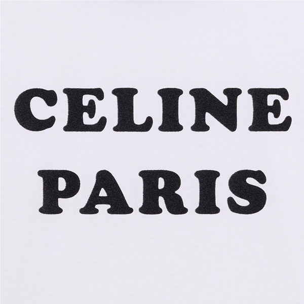 【セリーヌ】PARIS ボクシーTシャツ 偽物 コットンジャージー2X890671Q
