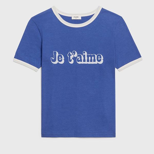 芸能人御用達！セリーヌ JE TAIME コットンTシャツ コピー 2色 2X815671Q.06BE​