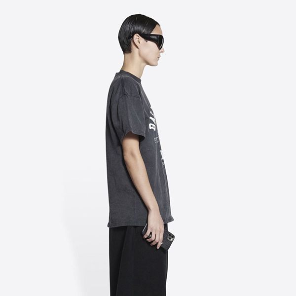 早い者勝ち♪◆バレンシアガ COLLEGE 1917 コットン Tシャツ 偽物 2色 612965TMV98616