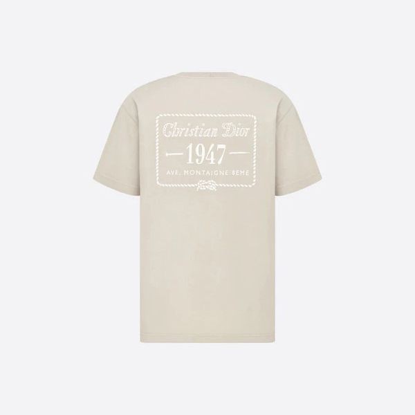 注目コラボディオール CD 1947 リラックス フィット コットン Tシャツ コピー 243J634A0677_C081