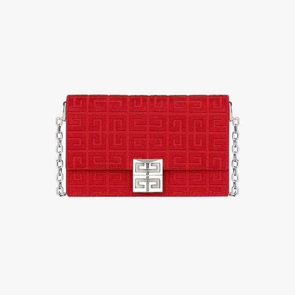 ジバンシィ 偽物 チェーン付き4g刺繍キャンバス スモール4Gバッグ BB50HEB18Z-001