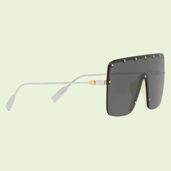 セール新作新作 グッチ Mask sunglasses スポーティ メタル ロゴ 偽物 2色705388I33308012