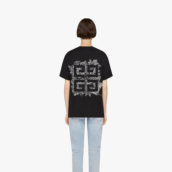 話題国内完売ジバンシィ スーパーコピー 刺繍入りジャージー Tシャツ 2色 BW707Z3ZAB-001