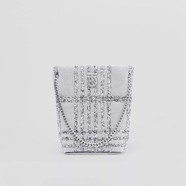 【かわいくて上品♪】【バーバリー 偽物】スモール ニードルパンチ ローラ バケットバッグ 2色 80557141