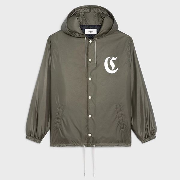 セリーヌ ロゴプリント コーチジャケット ナイロン 偽物 2W694495M.02KK