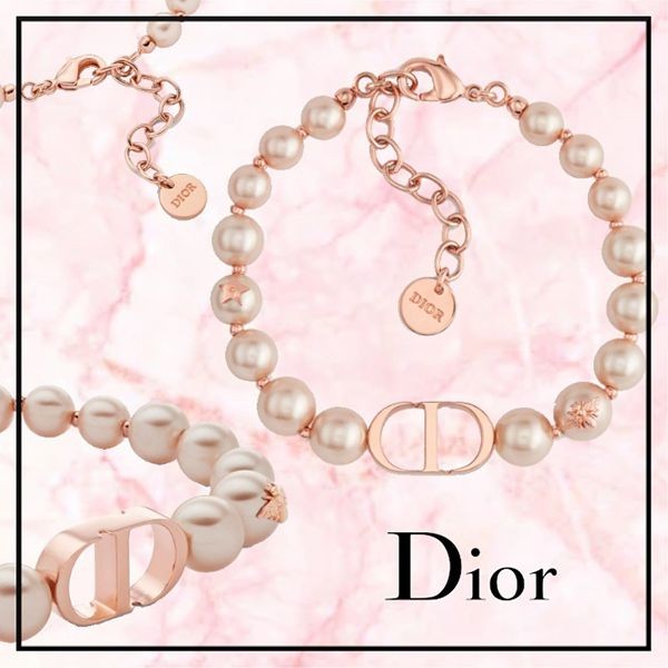 欲しい♡超限定♪ディオール 30 MONTAIGNE ブレスレット ピンクトーンメタル 偽物 B1772WOMRS_D09P