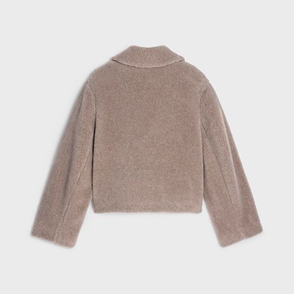☆超人気☆セリーヌ レディース クロップド ピーコート 偽物 2M825426T.18TP