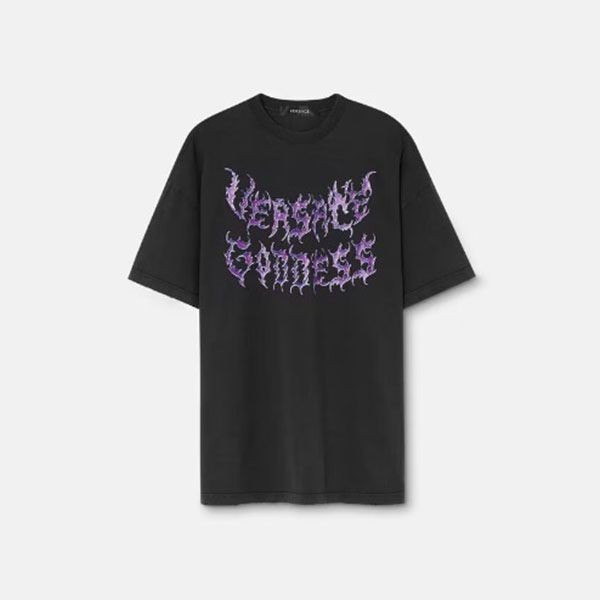 【送料関税込】ヴェルサーチ コピー ゴッデス オーバーサイズ Tシャツ 1009548-1A07261_1B000