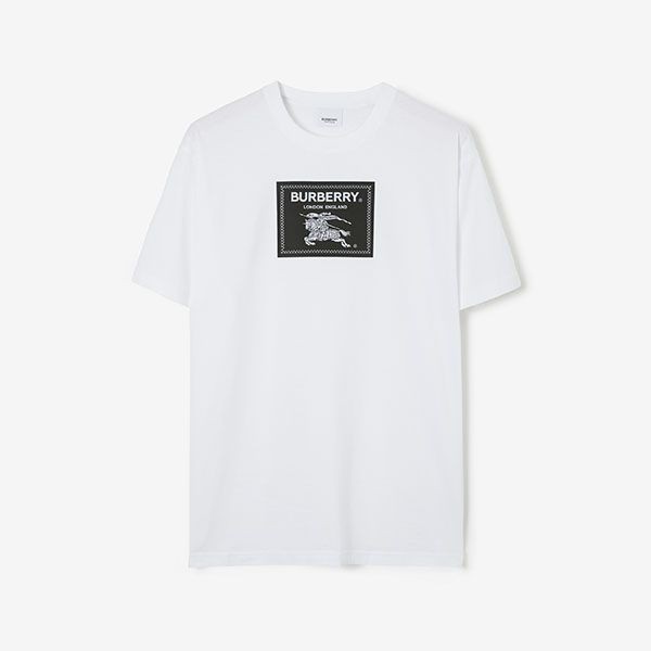 残り僅かバーバリー 偽物 プロ―サムラベル コットンTシャツ 4色 80651871