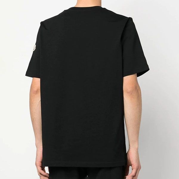 激安価格！モンクレール 袖ロゴ ゼブラロゴパッチ付サファリ風Tシャツ 偽物