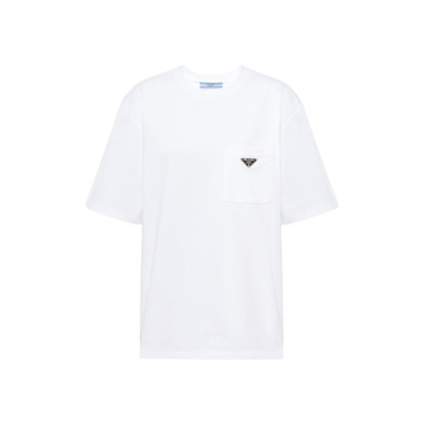 専用*プラダ＊ロゴプレート コピーコットンTシャツ