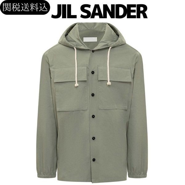 可愛いジルサンダー フード シャツ 偽物 ジャケット 長袖 2色 J47DL0107