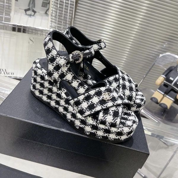 ＜最新で絶対欲しい>シャネル サンダル コピー ミュール グログラン 2色 G39918 X05912 94305