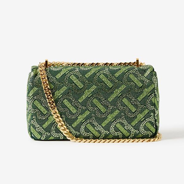 最新でオシャレバーバリー クリスタルモノグラム ローラバッグ ショルダー 偽物 3カラー 80661941