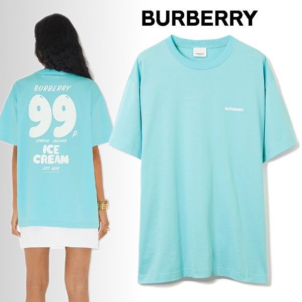 2023AWバーバリー アイスクリーム コットン オーバーサイズ Tシャツ 80716371