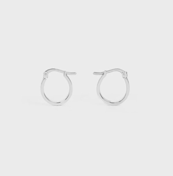 先取り！【セリーヌ】PARIS フープ ロゴ ピアス 偽物460FJ6BRA.35OR