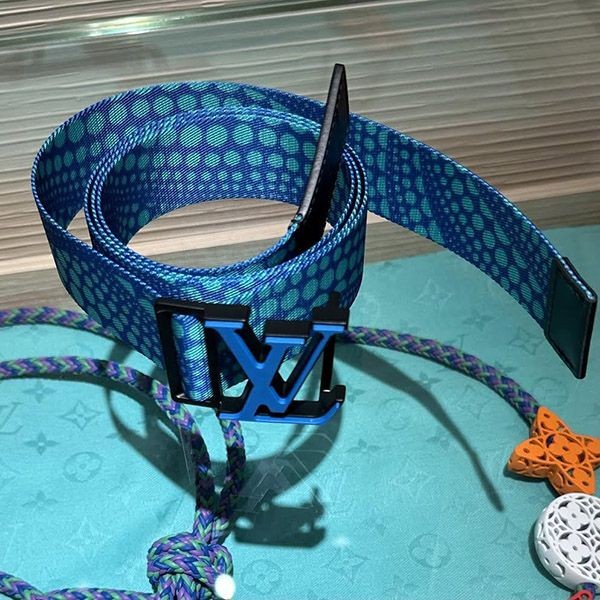 定番LV x 草間彌生 サンチュール LV ウェビング 偽物 パンプキン 35MM M0671Z
