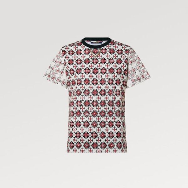 【かわいくて上品♪】ルイヴィトン ヴィンテージモノグラムプリントTシャツ パロディ 1ABT96