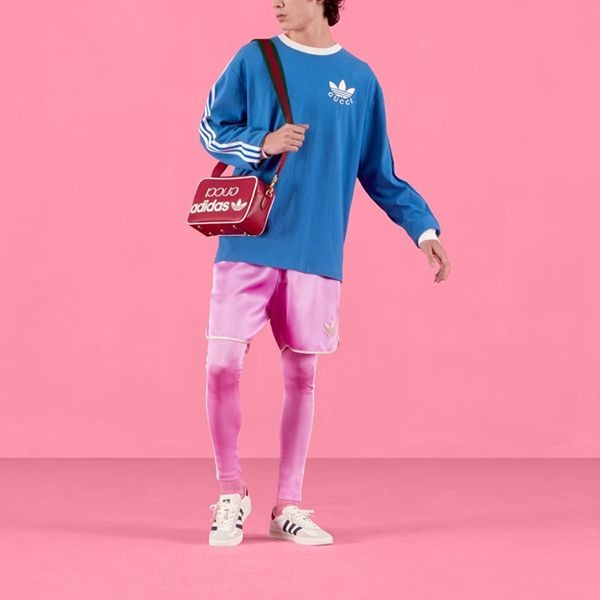 大人お洒落【アディダス x グッチ コピー】＊cotton jersey コットン長袖Tシャツ