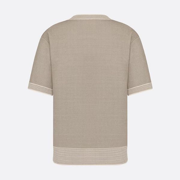 稀少ディオール ロゴ入り トラマートニット Tシャツ 偽物 393M653AT563_C180
