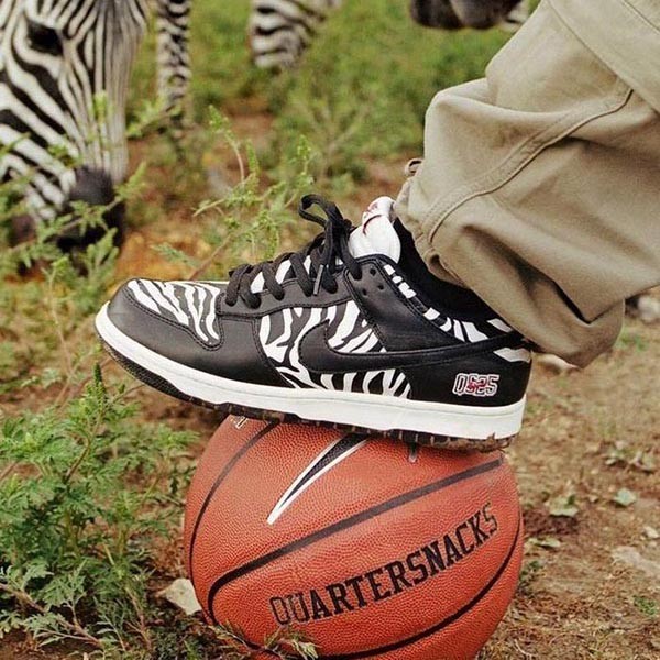 ナイキ×QUARTERSNACKS ダンク コピー SB DUNK LOW "ZEBRA CAKE DM3510-001