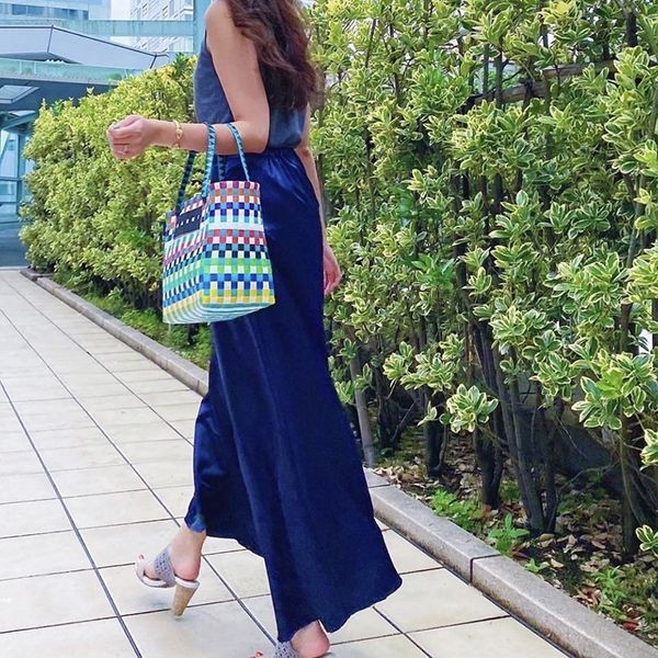 トレンドの最前線☆マルニ 偽物MARKET MINI BASKET BAG ハンドメイド シンプル