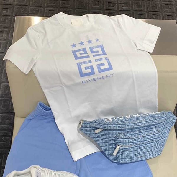 【やっぱり人気！】ジバンシィ 偽物 4G スター スリムフィット コットン Tシャツ 3色 BM716G3YEL-100