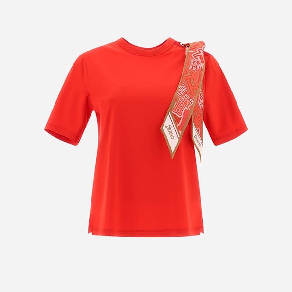 安いヘルノ シルクスカーフ ストレッチコットン Tシャツ 偽物 3色 JG000185D520031000